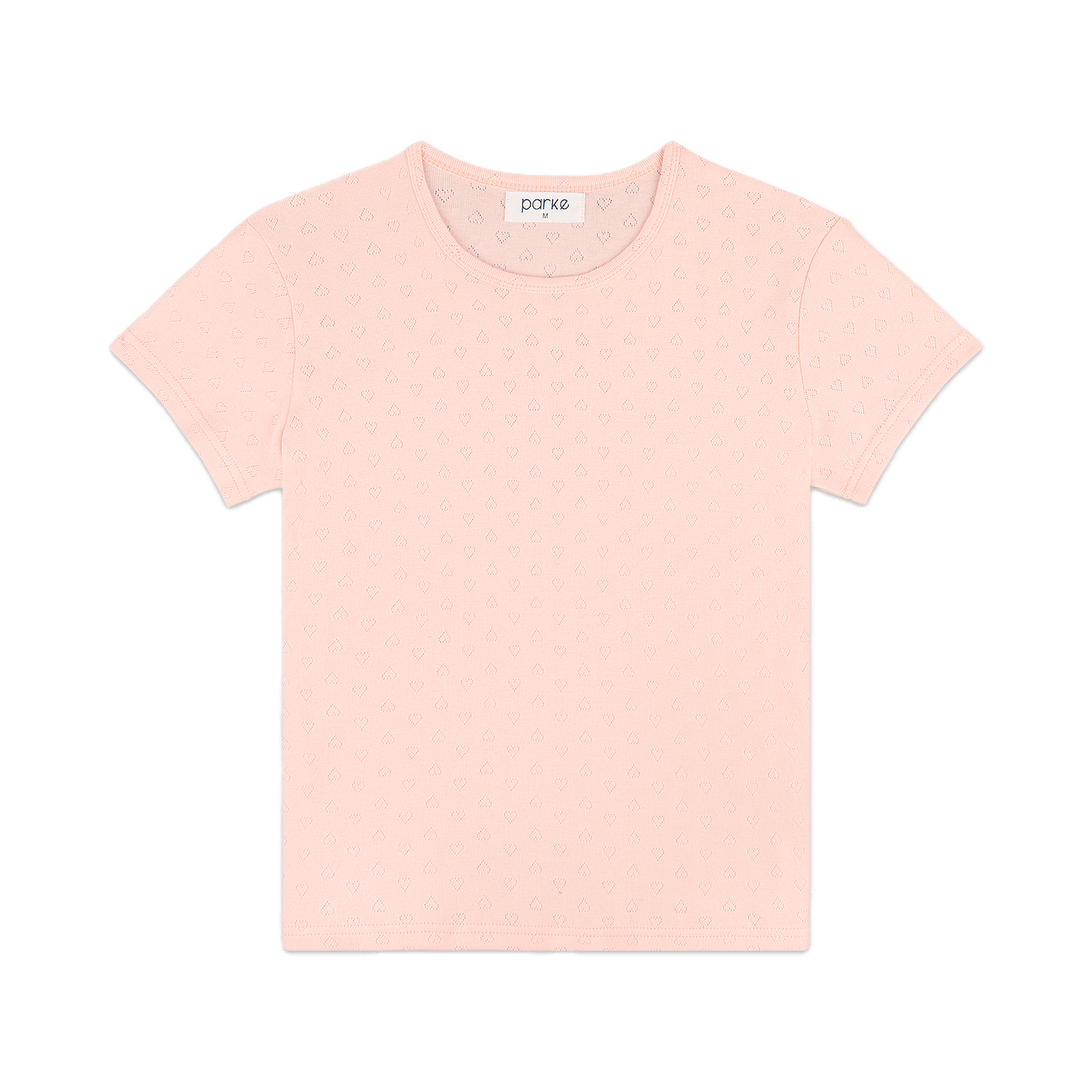 ballet heart pointelle tee flat lay -ballet