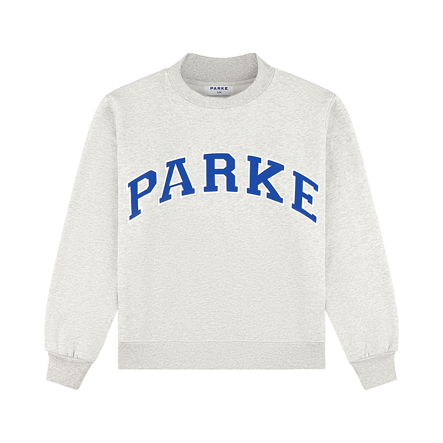 Varsity Mockneck - Classic Grey + Royal Blue