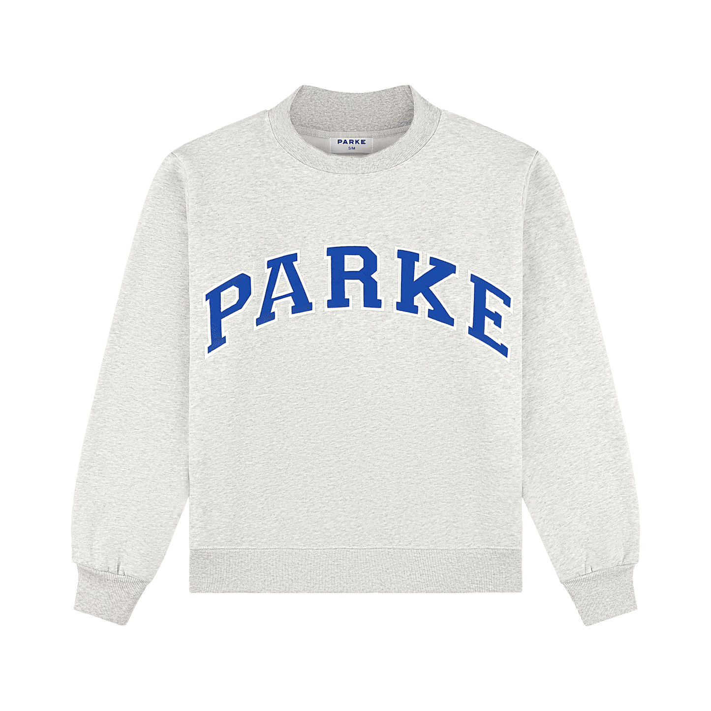 Varsity Mockneck - Classic Grey + Royal Blue