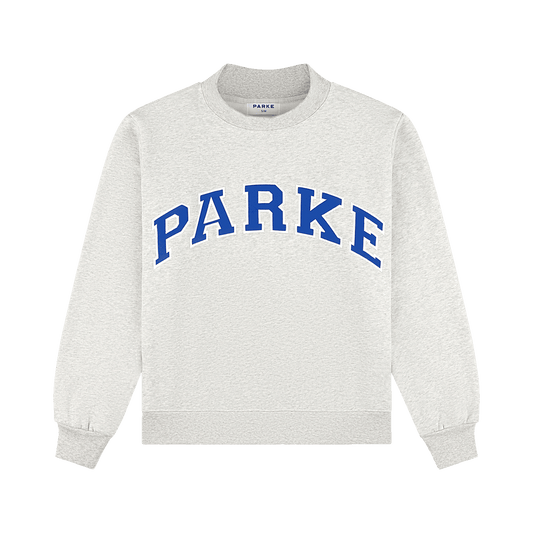 Varsity Mockneck - Classic Grey + Royal Blue