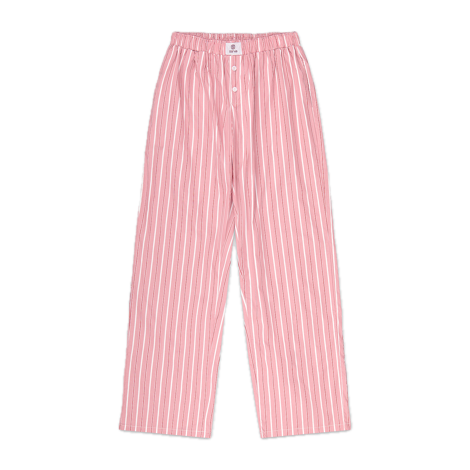 dark pink stripe frill boxer pant flat lay- dark pink stripe