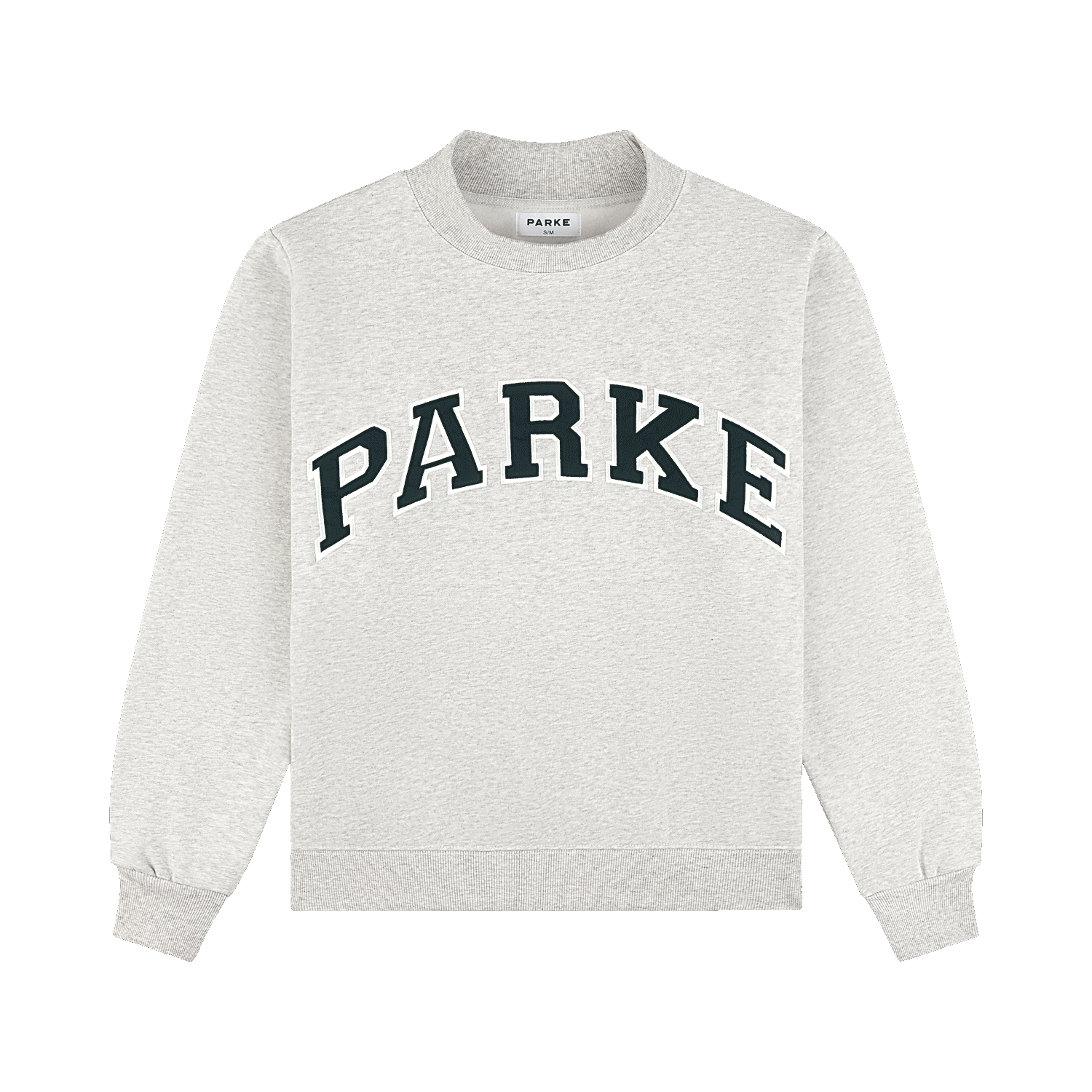 Varsity Mockneck - Classic Grey + Forest