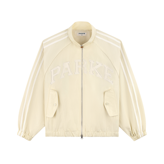 Varsity Nylon Jacket - Buttercream