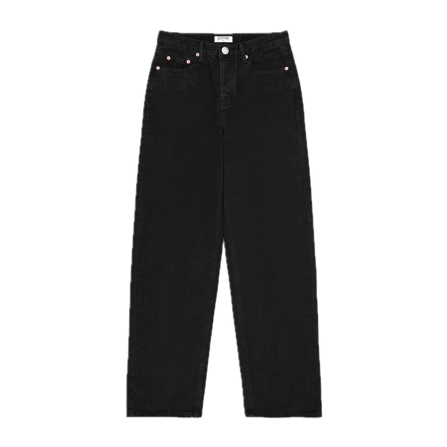 black classic straight jean flat lay- black