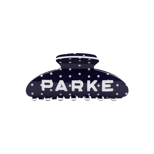 Parke Denim Claw Clip with Bag New in bag Parke Maroon Hair Claw Clip with Denim Case main image 2