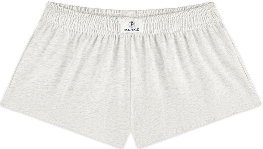 cotton boxer short flat lay -classic grey