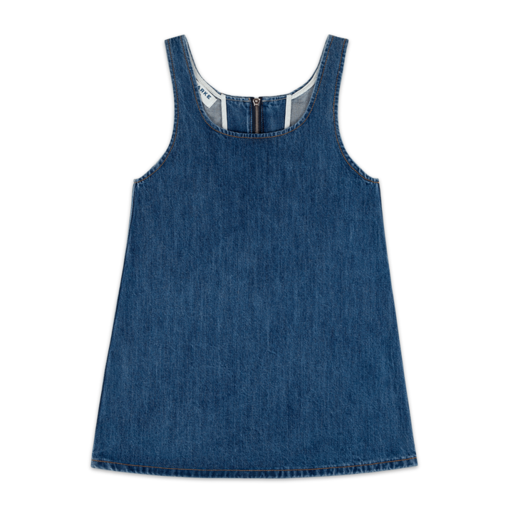 Denim Mini Dress - Medium Wash
