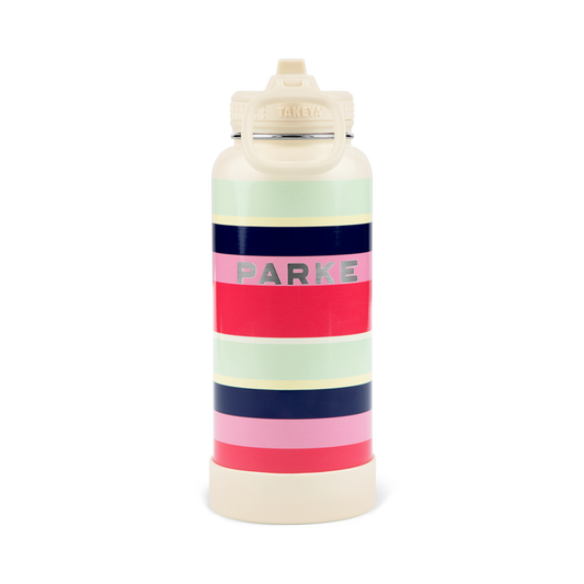 Takeya x Parke Water Bottle - Summerland Stripe