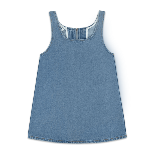 Denim Mini Dress - Vintage Wash