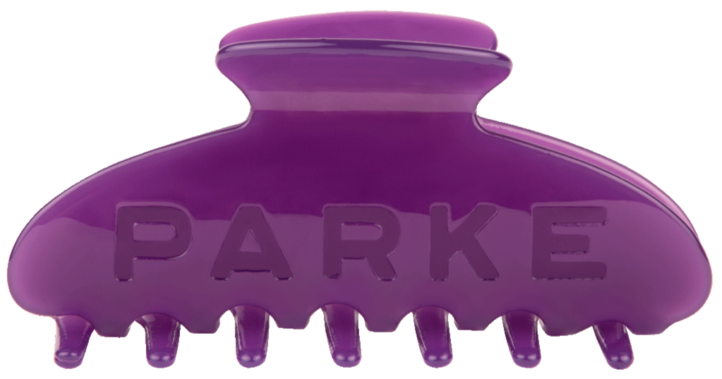 claw clip flat lay -amethyst