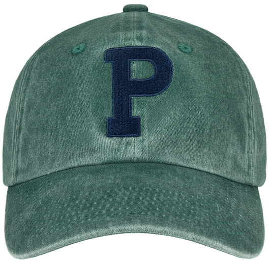 P hat flat lay -green