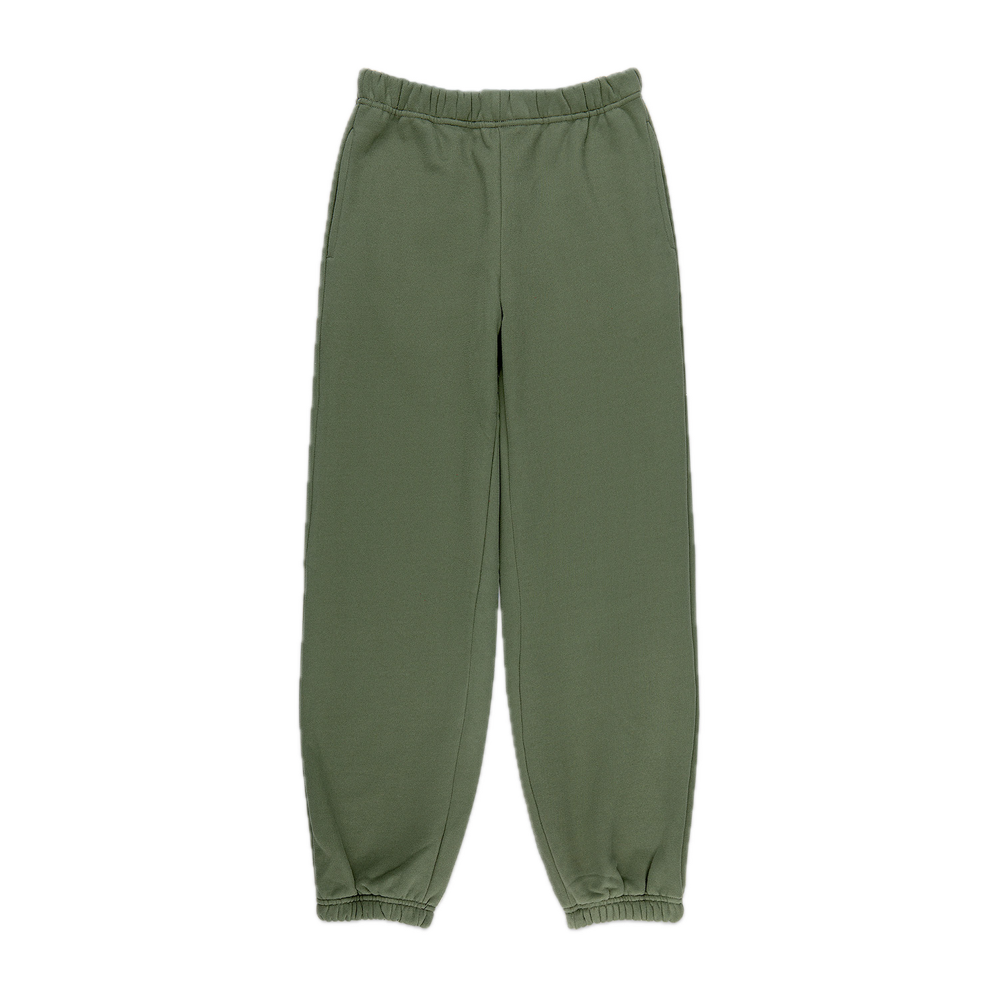 hunter green sweatpant flat lay- hunter green