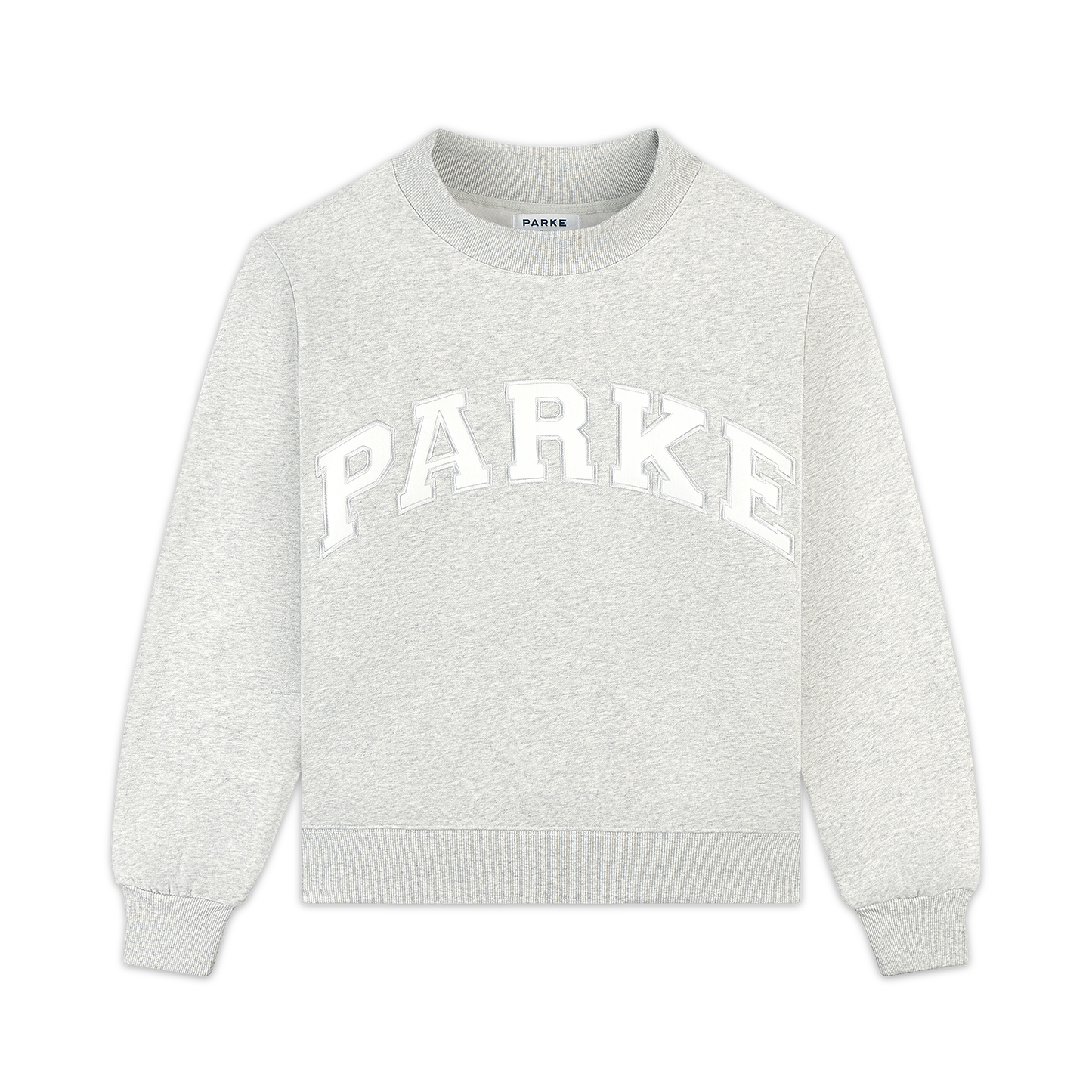 Nostalgia Varsity Mockneck -classic grey + white 