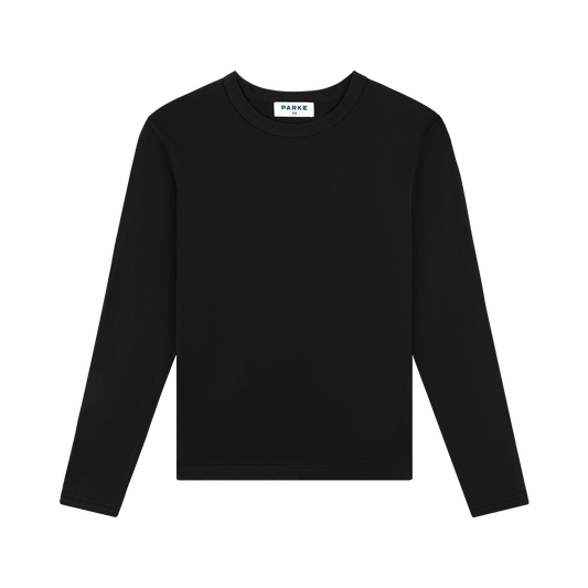 long sleeve core shirt -black