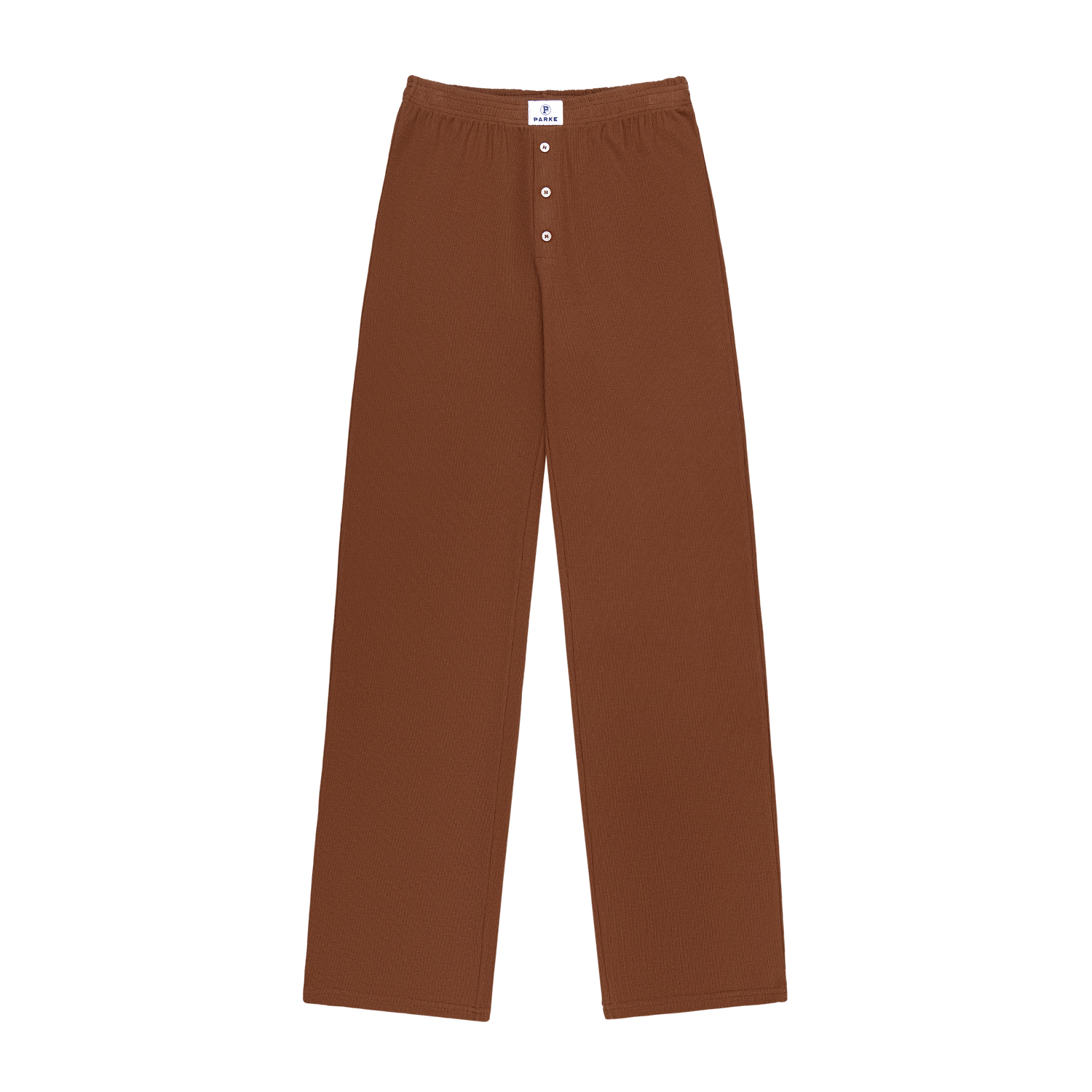 Ribbed Cotton Boxer Pant -mocha