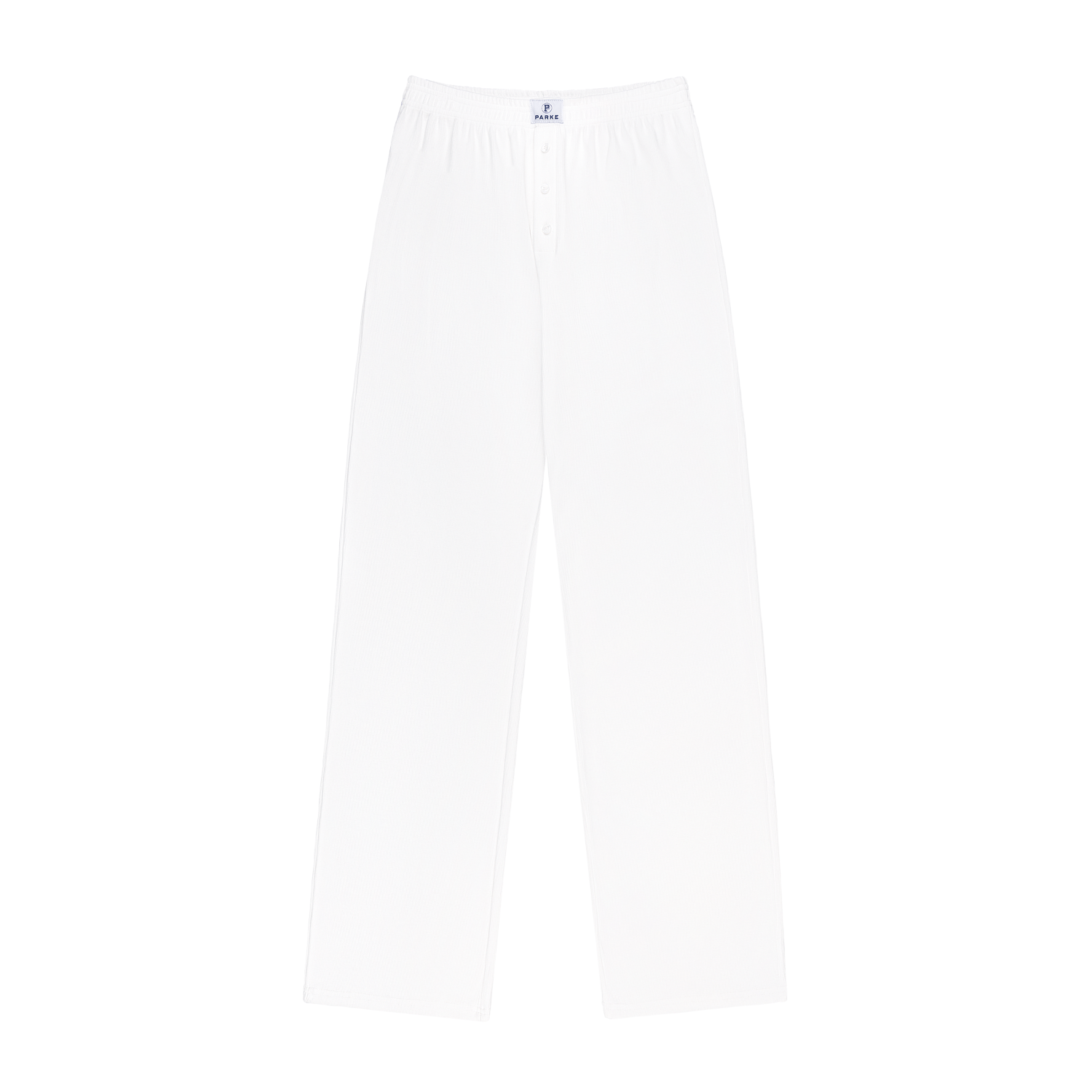 Ribbed Cotton Boxer Pant -white