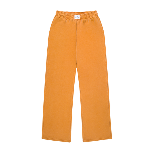 boxer sweatpants flat lay -acid wash amber