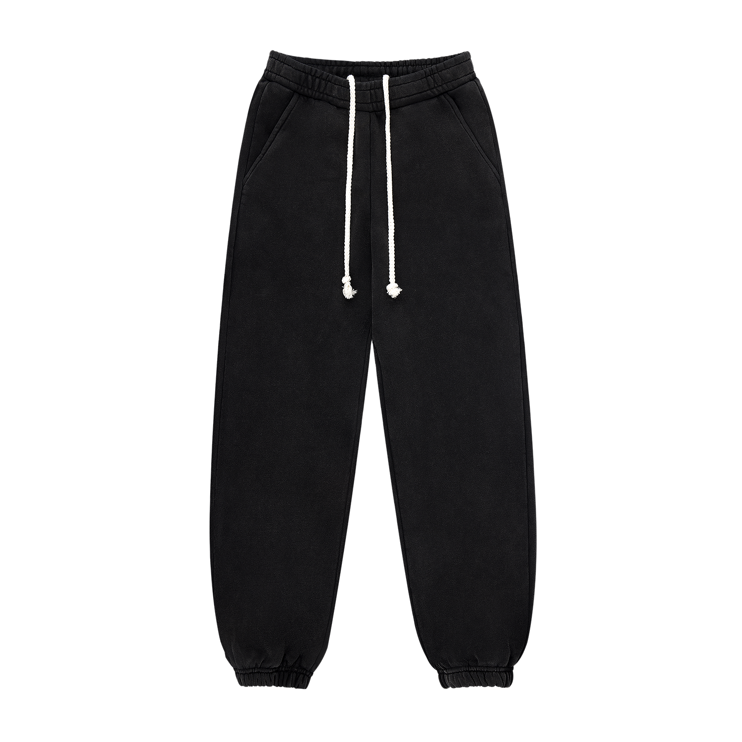 Halloween Unisex Sweats flat lay -acid wash black