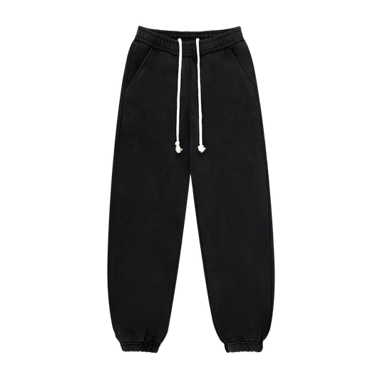 Halloween Unisex Sweats flat lay -acid wash black