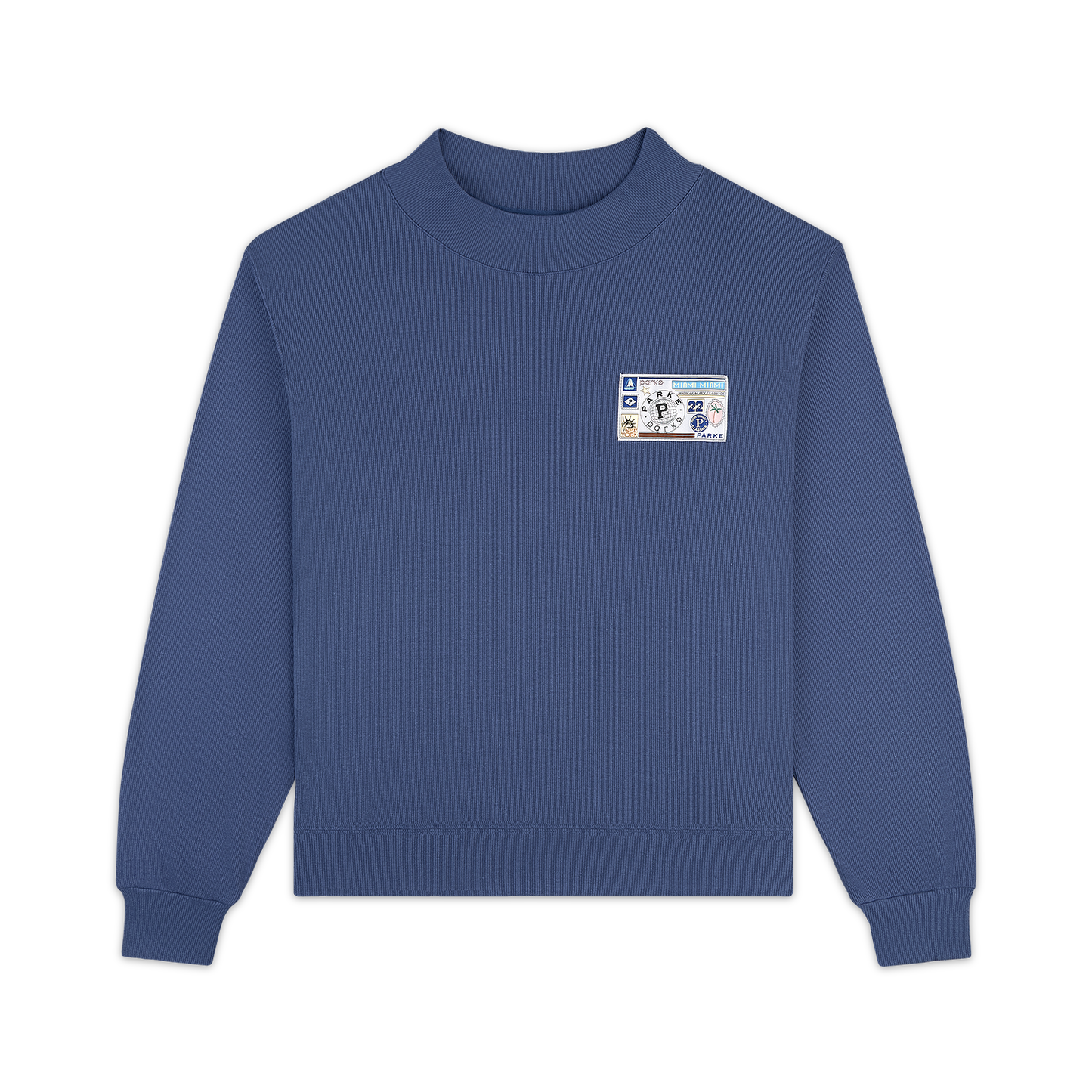 Ribbed Pullover With Nostalgia Patch -crown