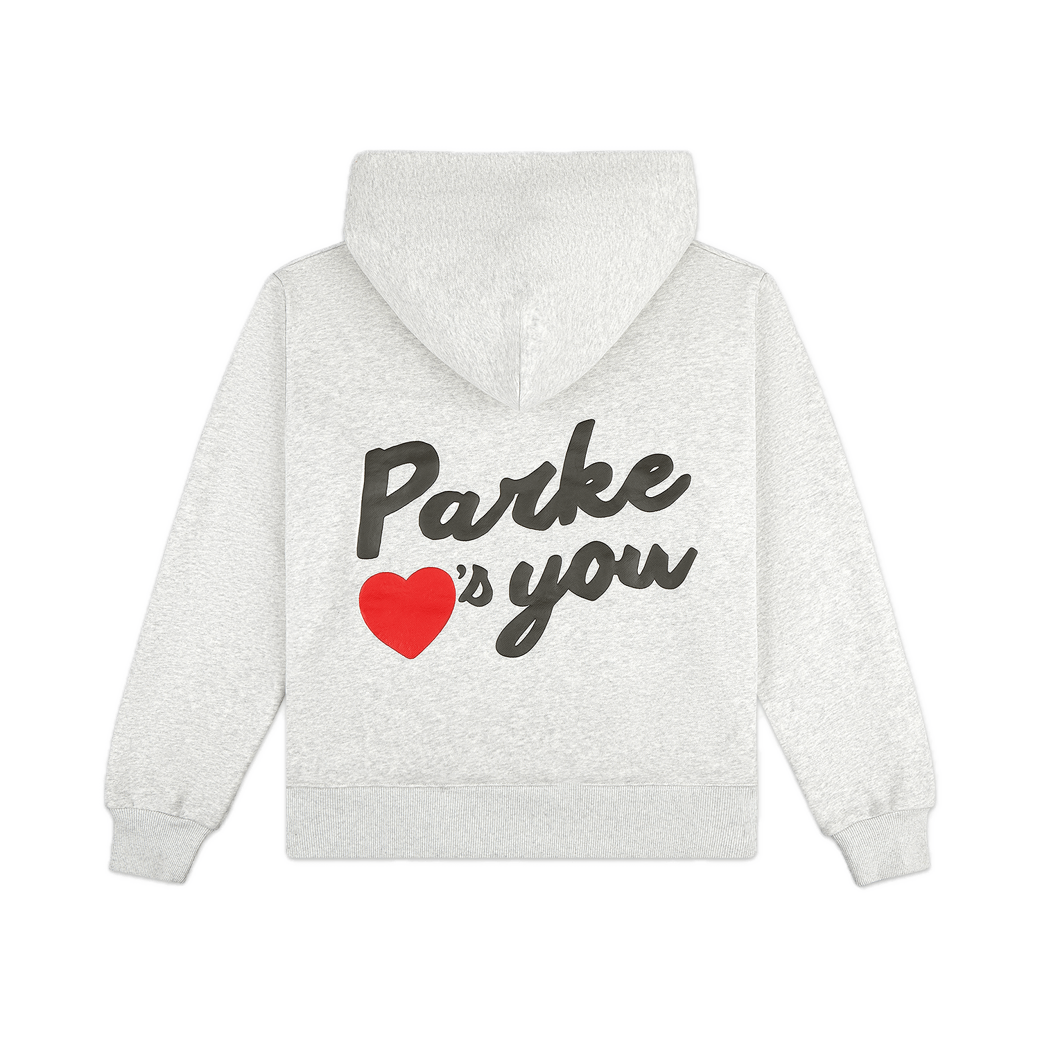 parke loves you hoodie- classic grey